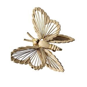 Vintage Monet Enamel Butterfly Brooch